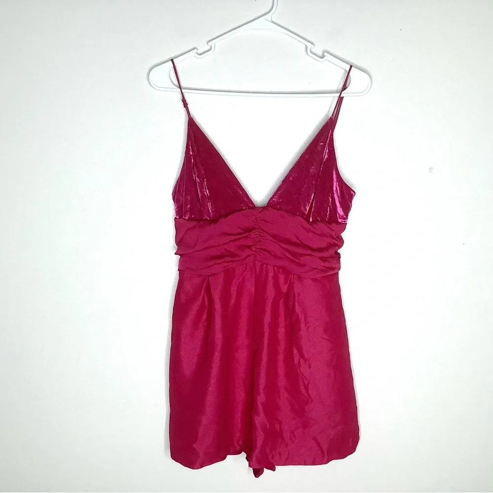 < Free People Skylie Saylor Romper In Pink > - Picture 3 of 8